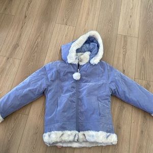 AMY Byer Reversible coat, size XL, periwinkle NWT